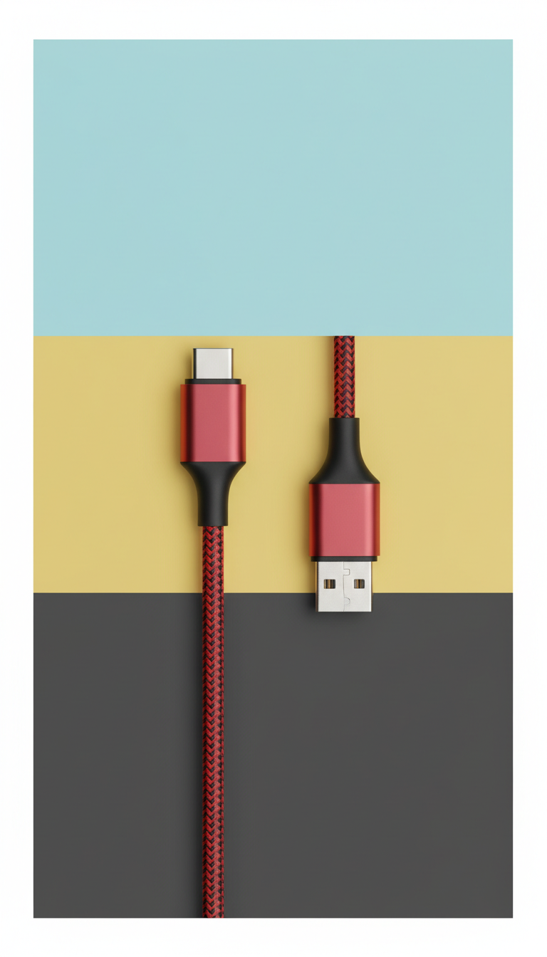 Braided USB-C charging cable