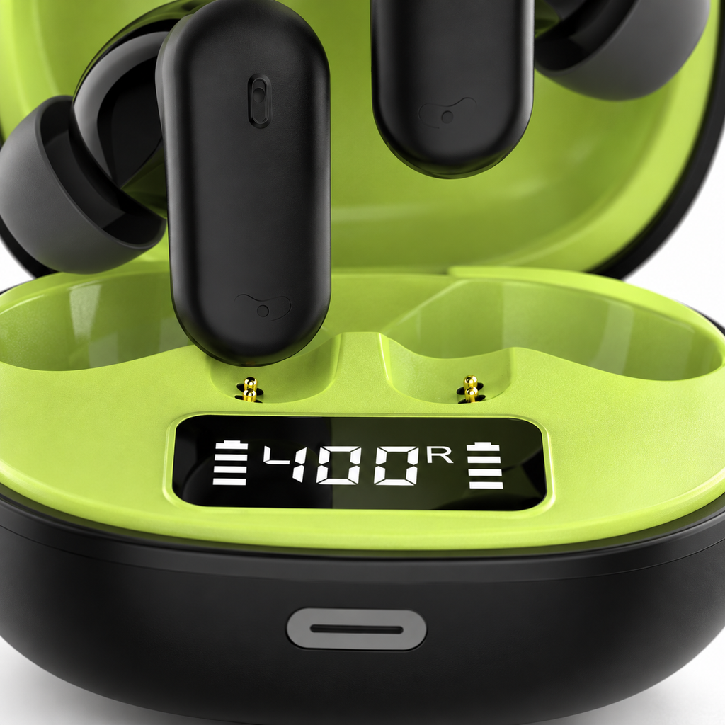 NOVIXA A40 ANC Wireless Earbuds with Charging Case