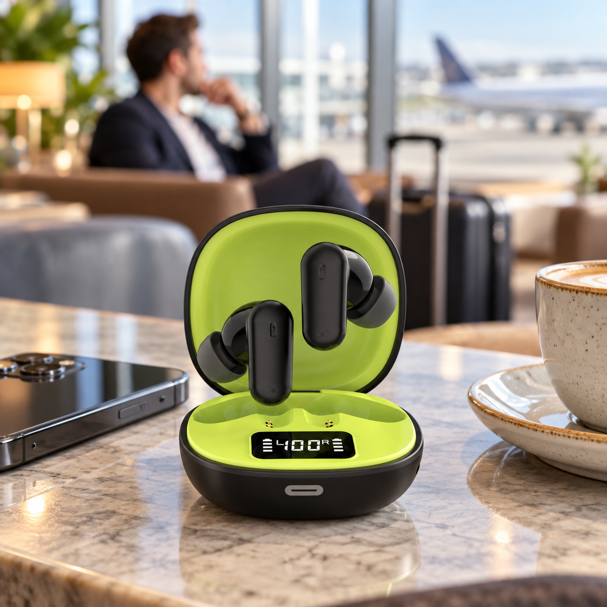 NOVIXA A40 ANC Wireless Earbuds with Charging Case
