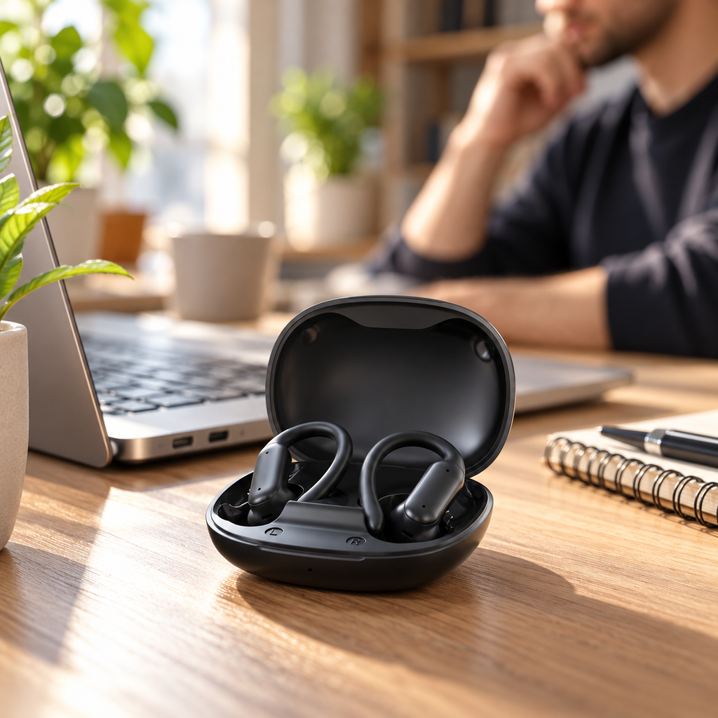 NOVIXA BS MAX Ear-Hook Semi-In-Ear Wireless Earbuds