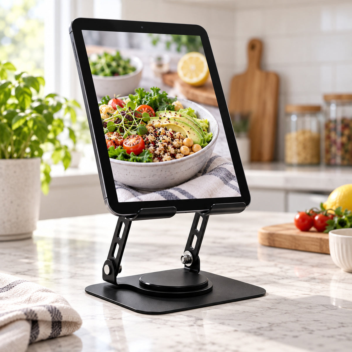 NOVIXA E02 Dual-Arm Rotating Tablet Stand