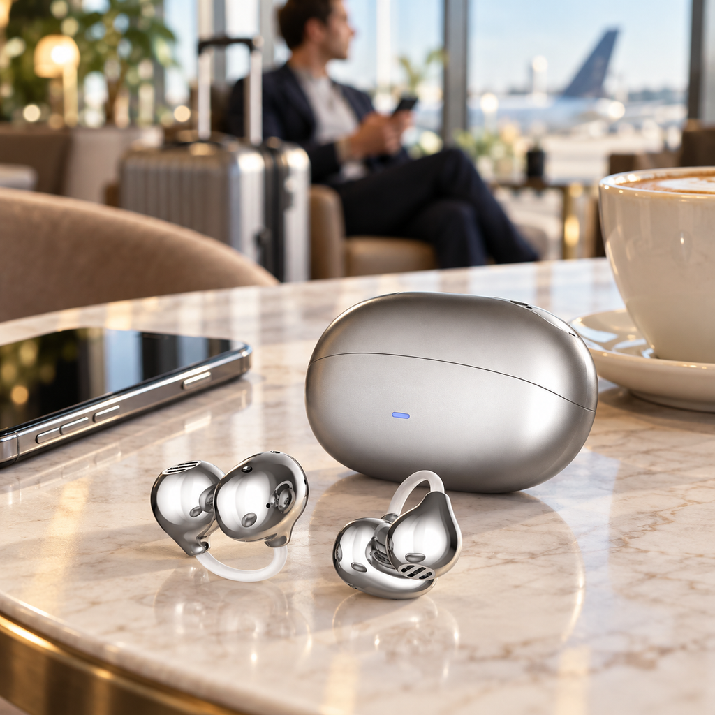 NOVIXA J60 Open-Ear Ear-Clip Wireless Earbuds