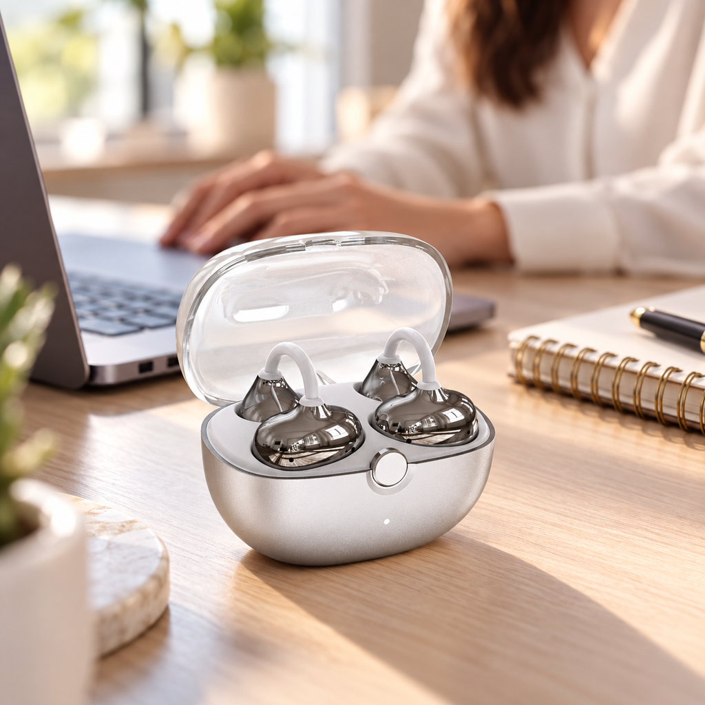 NOVIXA J80 Open-Ear Ear-Clip Wireless Earbuds