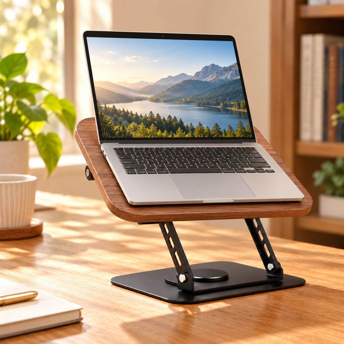 NOVIXA M2 Wood & Steel Laptop Stand