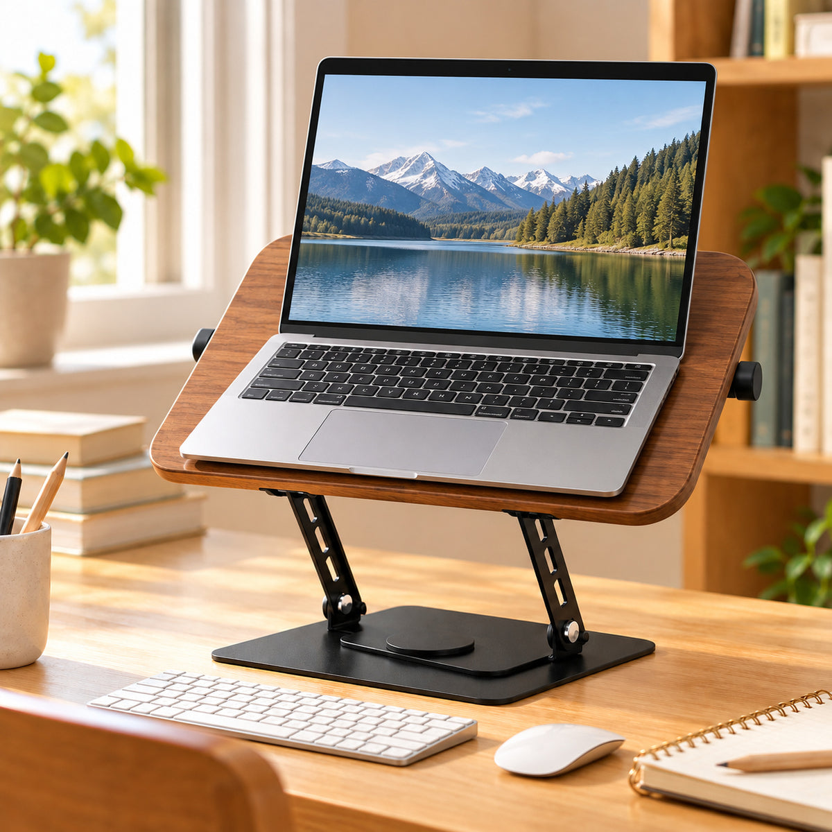 NOVIXA M2 Wood & Steel Laptop Stand