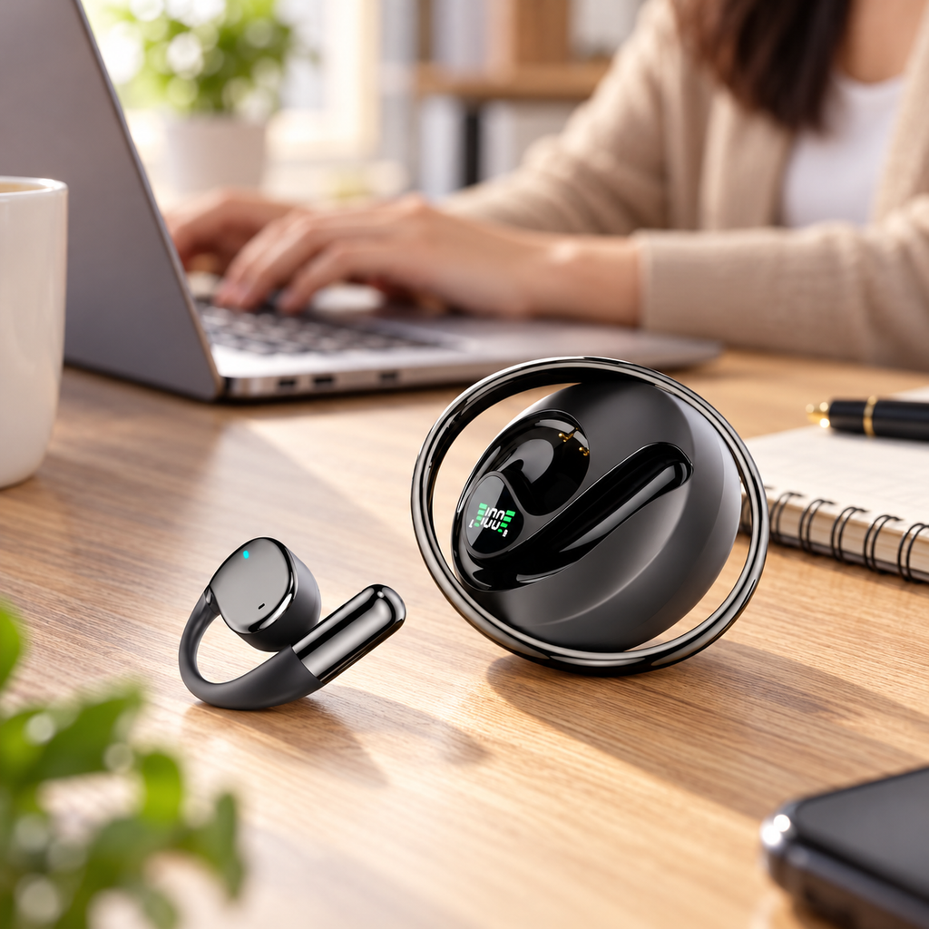 NOVIXA N70 Open-Ear Ear-Hook Wireless Earbuds