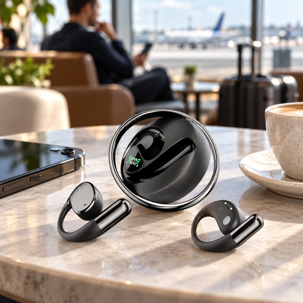 NOVIXA N70 Open-Ear Ear-Hook Wireless Earbuds