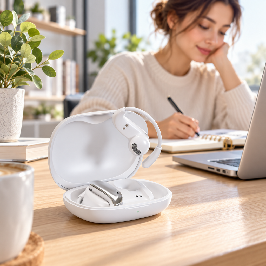 NOVIXA N72 Open-Ear Ear-Clip Wireless Earbuds