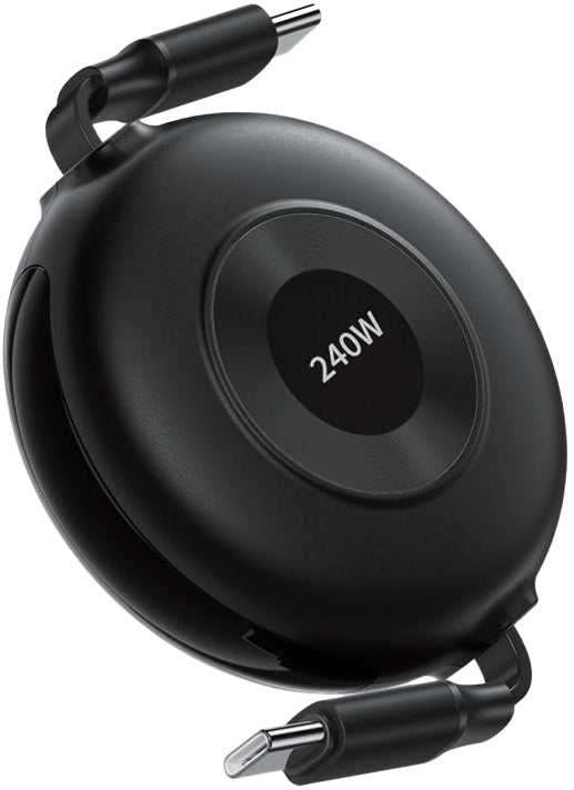 NOVIXA 240W Round Retractable USB-C Cable