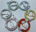 Colourful Braided USB-C to Lightning Charging Cable - 1m(12W)(20W)