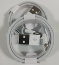 White USB-A to Lightning Charging Cable