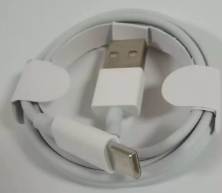 White USB-A to USB-C Charging Cable