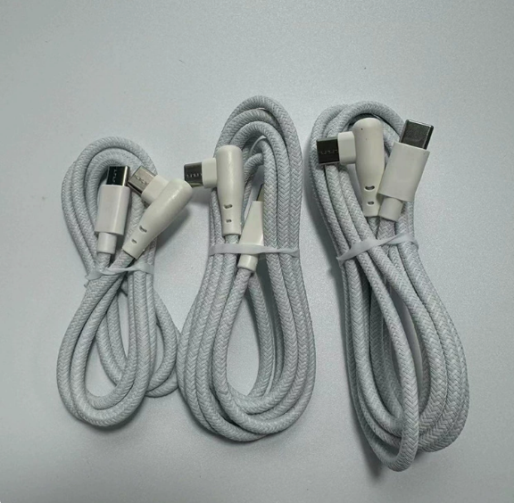 Right-Angle USB-A to Lightning Braided Charging Cable (1M,1.5M,3M)