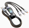 Black 3-in-1 Charging Cable