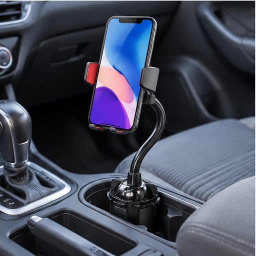 NOVIXA D53-S28 One-Key Locking Cup Holder Phone Mount