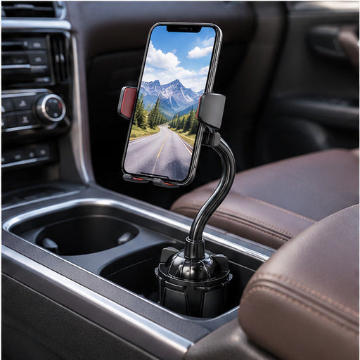 NOVIXA D53-S28 One-Key Locking Cup Holder Phone Mount