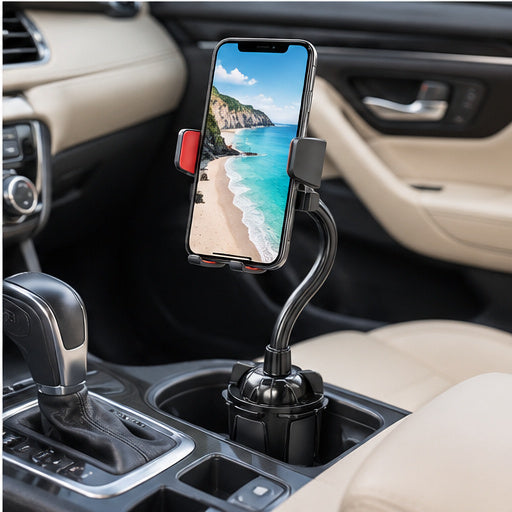 NOVIXA D53-S28 One-Key Locking Cup Holder Phone Mount
