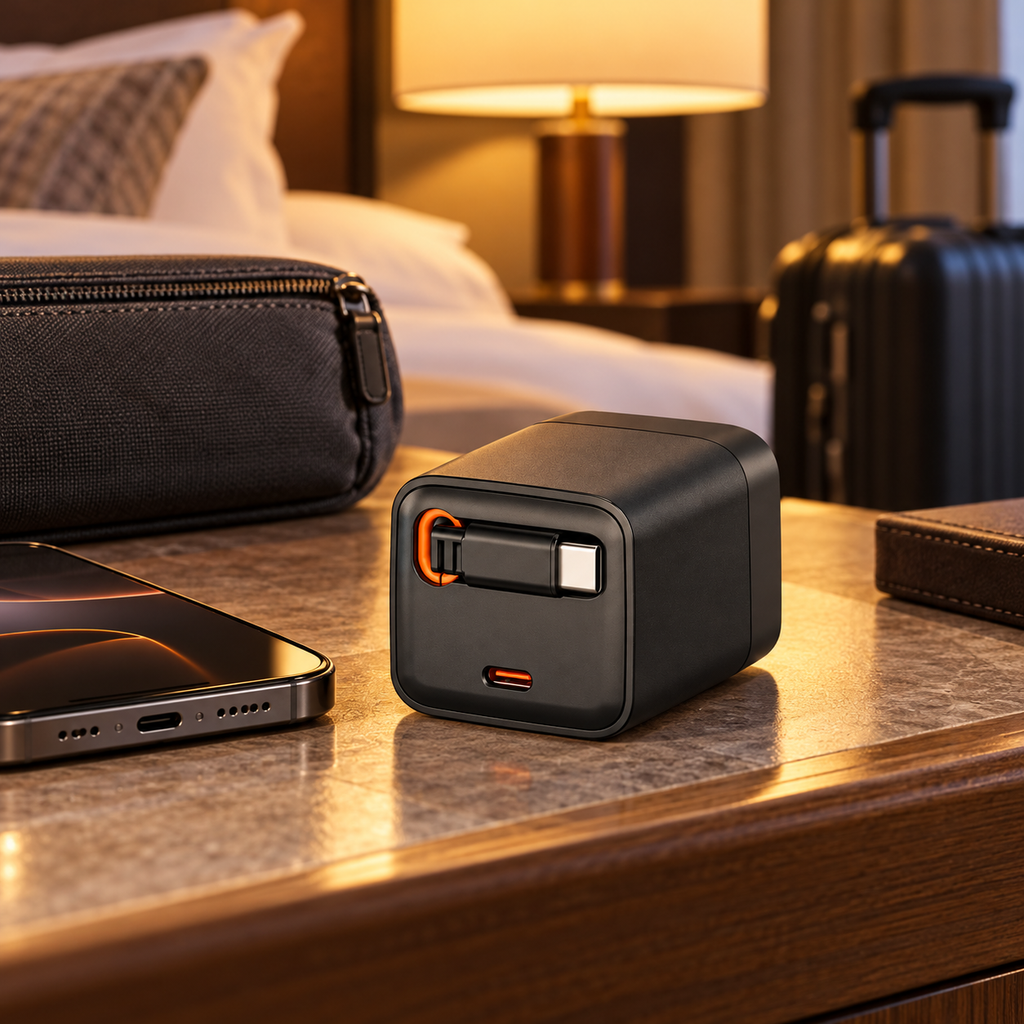 NOVIXA 65W Charger with Retractable Cable
