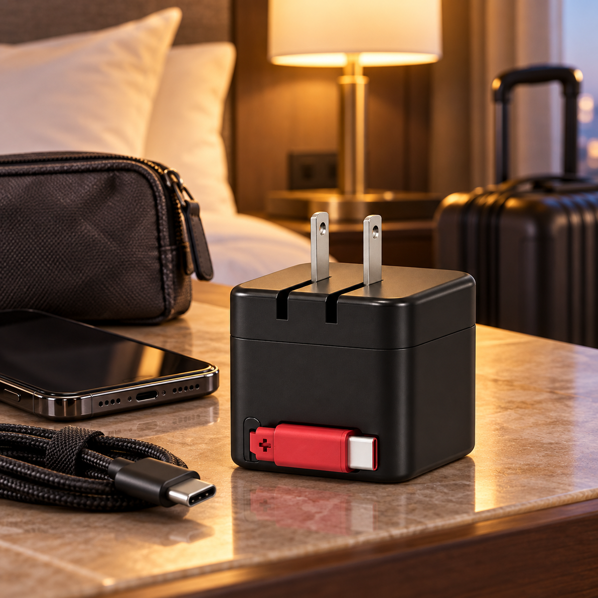 NOVIXA 30W Charger with Retractable Cable