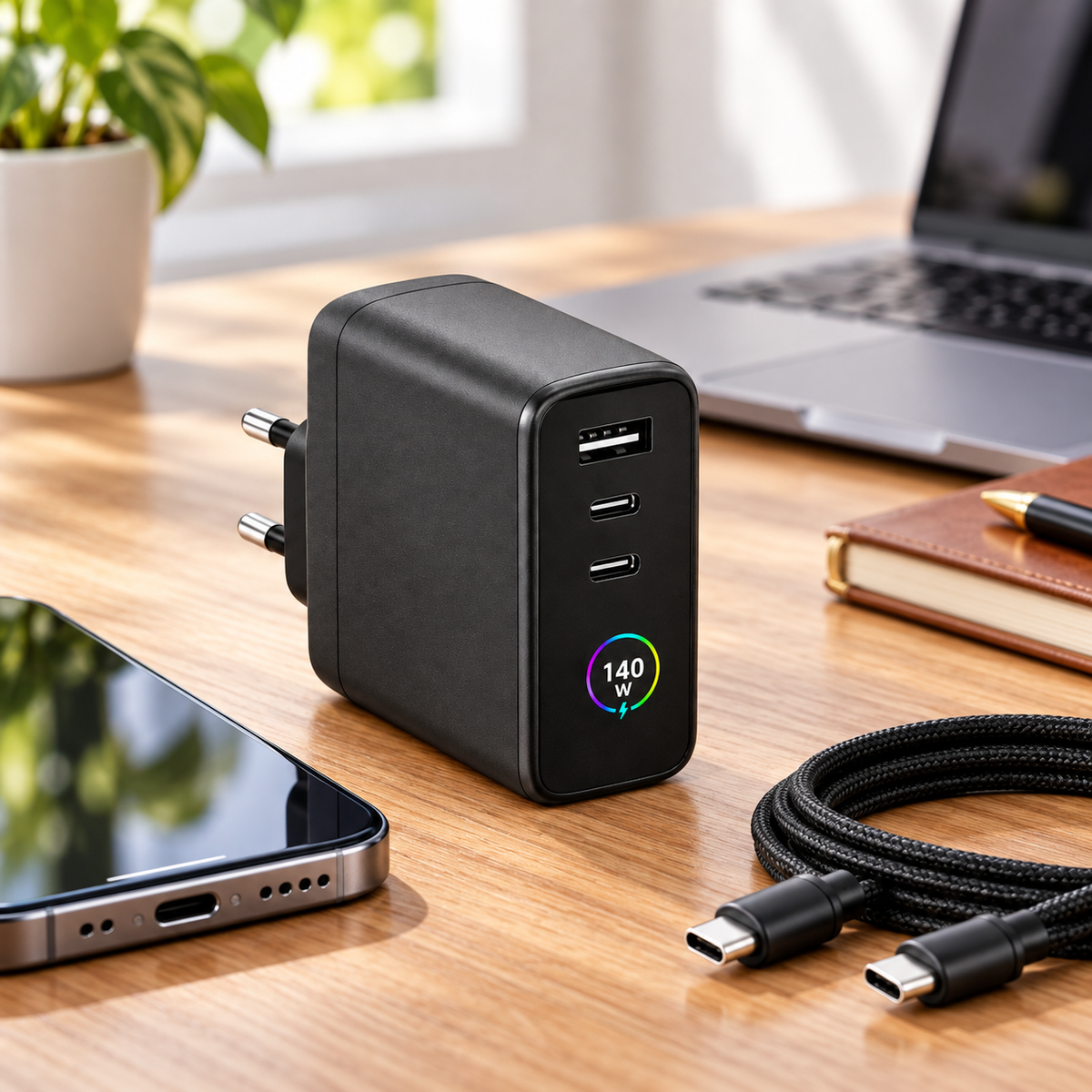 NOVIXA 140W Charger with Display