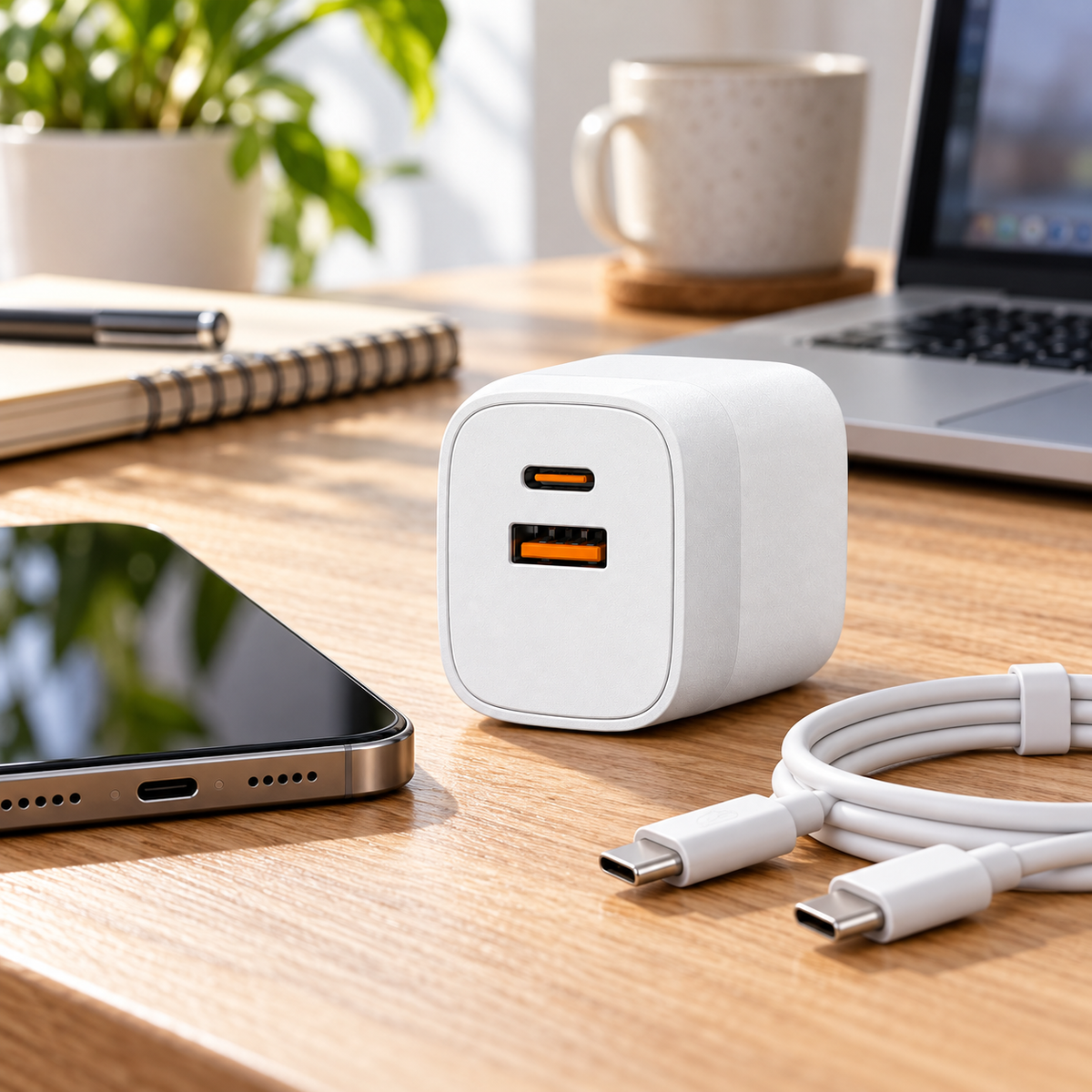 NOVIXA 20W USB-C and USB-A PD Charger