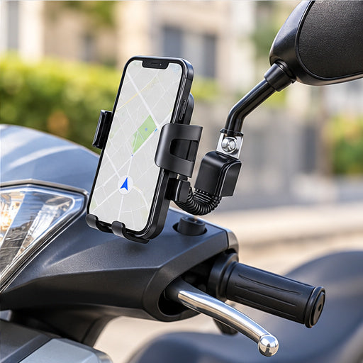 NOVIXA Z06-M Motorcycle Mirror-Stem Phone Holder