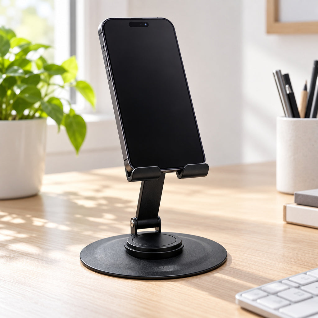 NOVIXA P01 Rotating Metal Desk Phone Stand