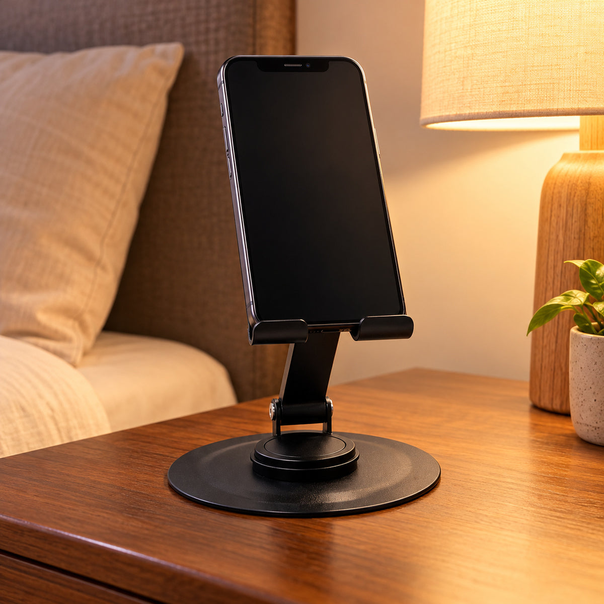 NOVIXA P01 Rotating Metal Desk Phone Stand
