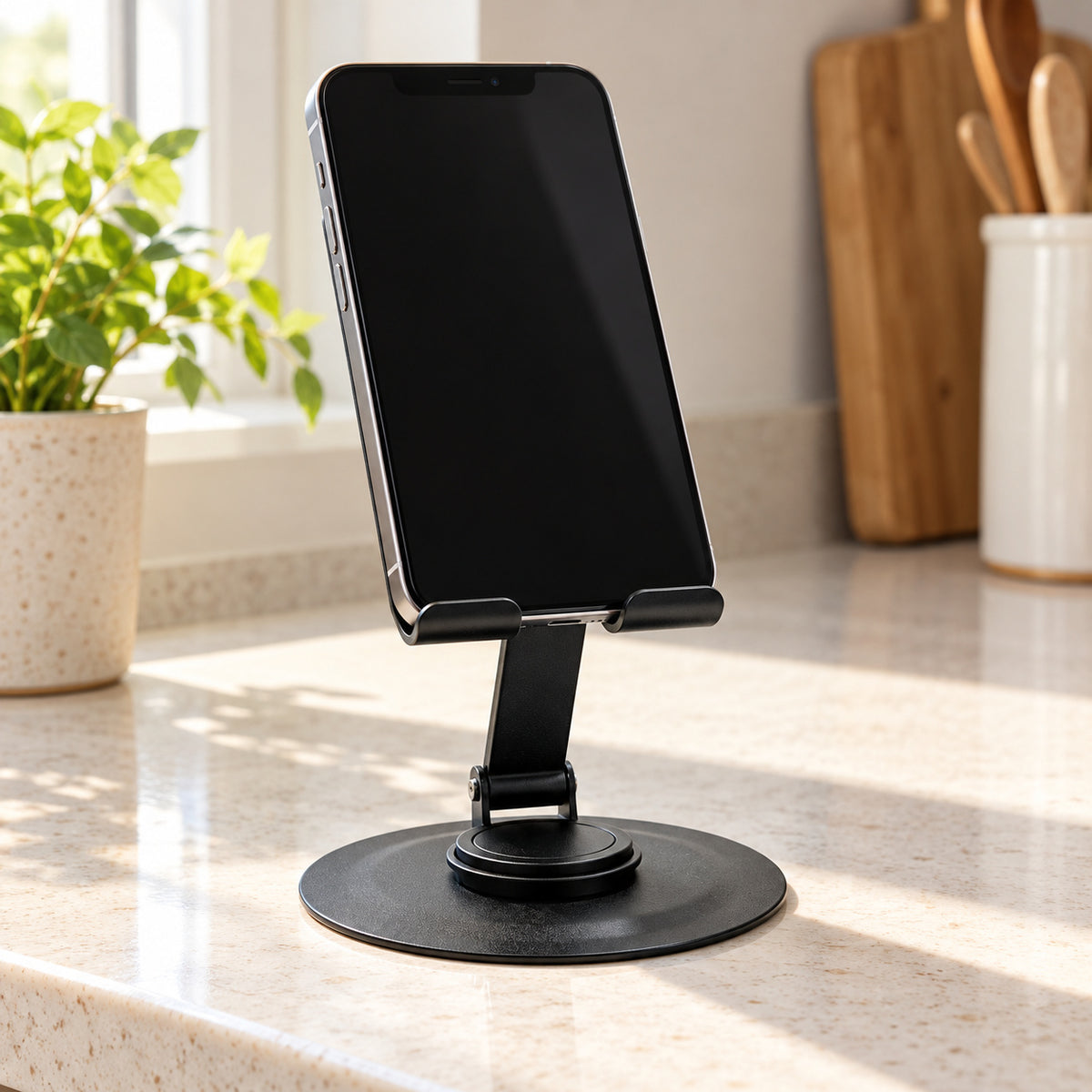 NOVIXA P01 Rotating Metal Desk Phone Stand