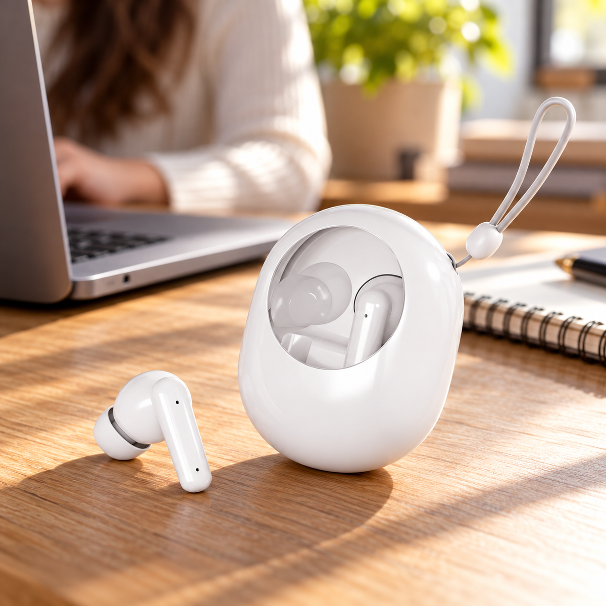 NOVIXA S195 Wireless Earbuds with Compact Charging Case