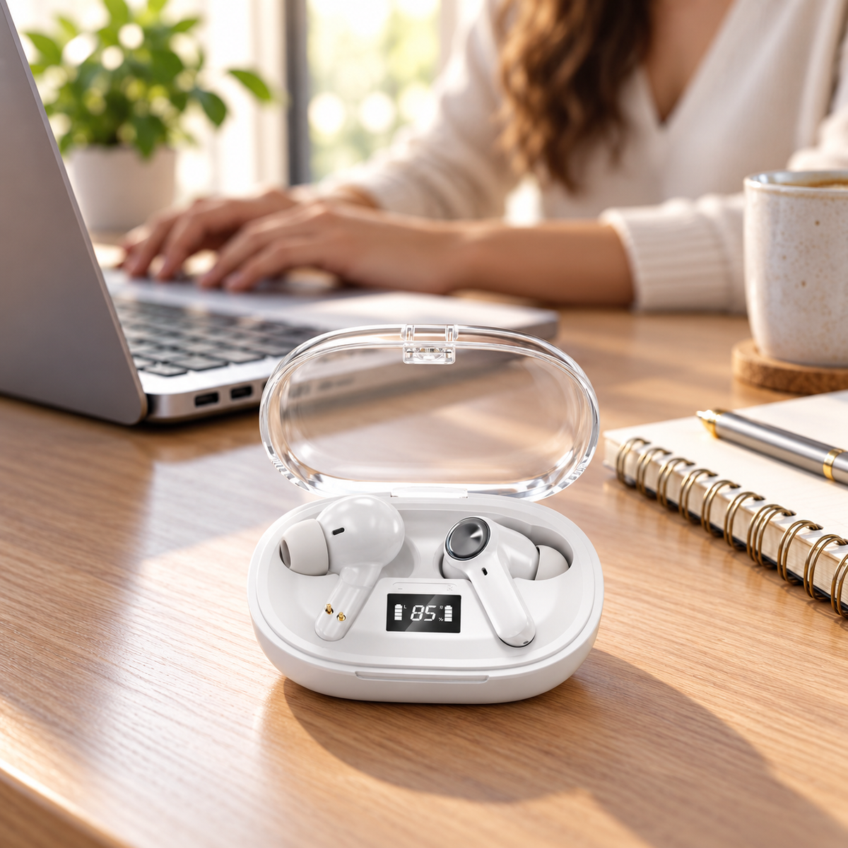 NOVIXA S210 Wireless Earbuds with Charging Case