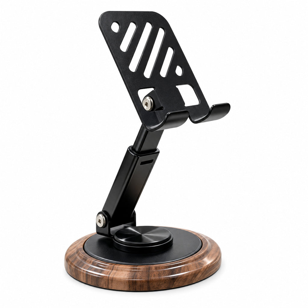 NOVIXA W06-1 Woodgrain Adjustable Phone Stand