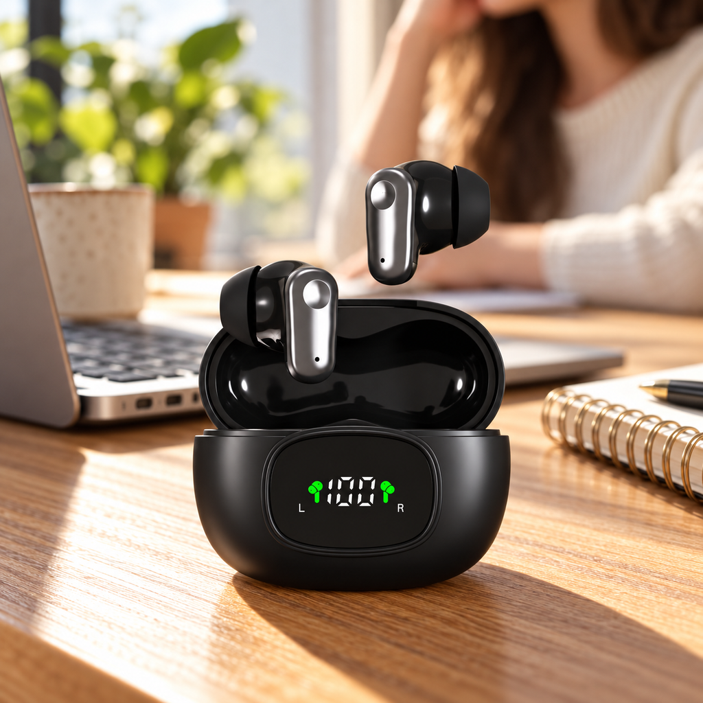 NOVIXA mini540 Compact Wireless Earbuds with Charging Case