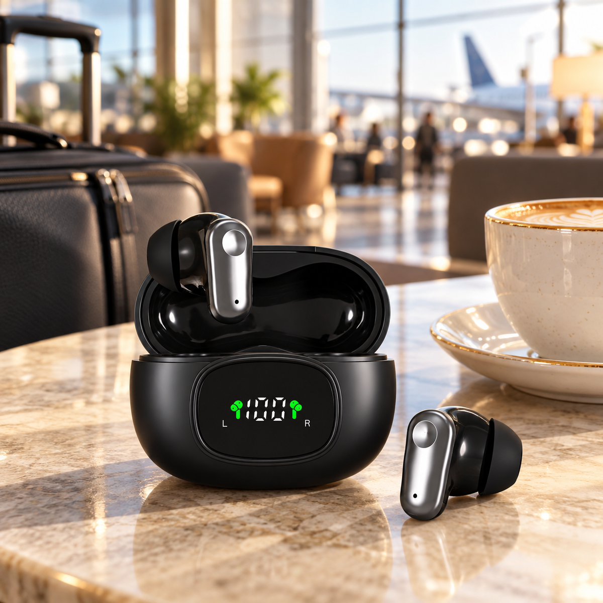 NOVIXA mini540 Compact Wireless Earbuds with Charging Case